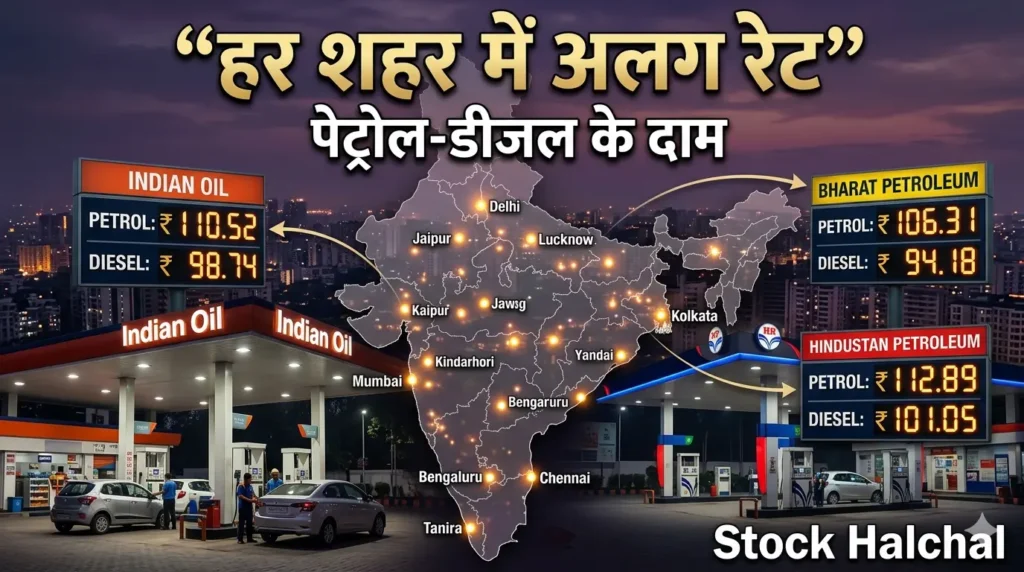 petrol diesel price today different cities india fuel price variation